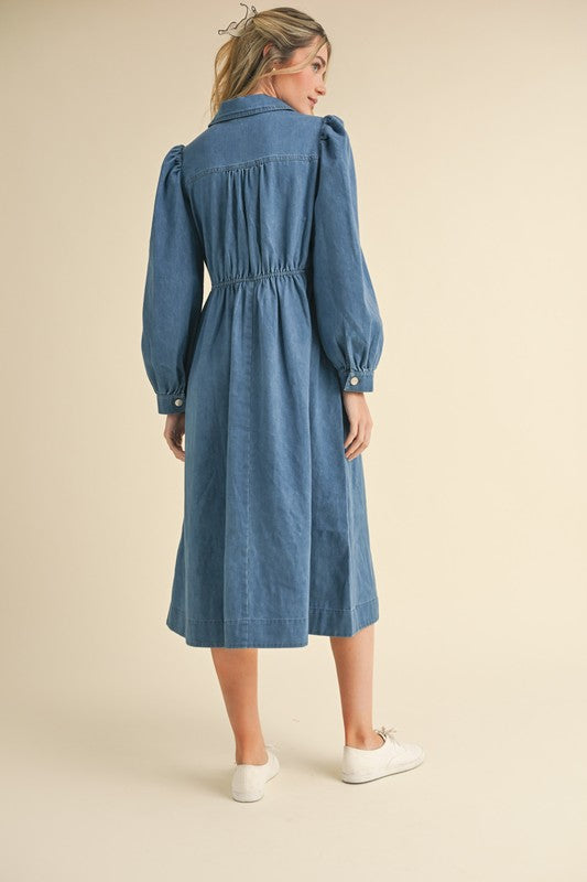 Denim For Days Midi Dress